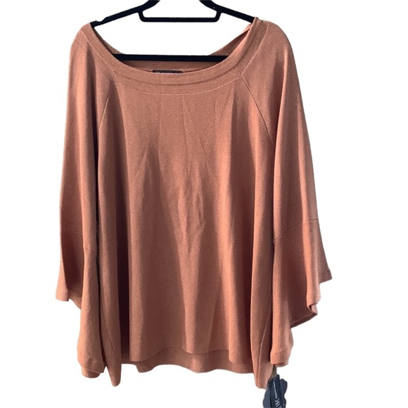 Inc camel tan sweater bell sleeves size 3x like new condition - Picture 1 of 10